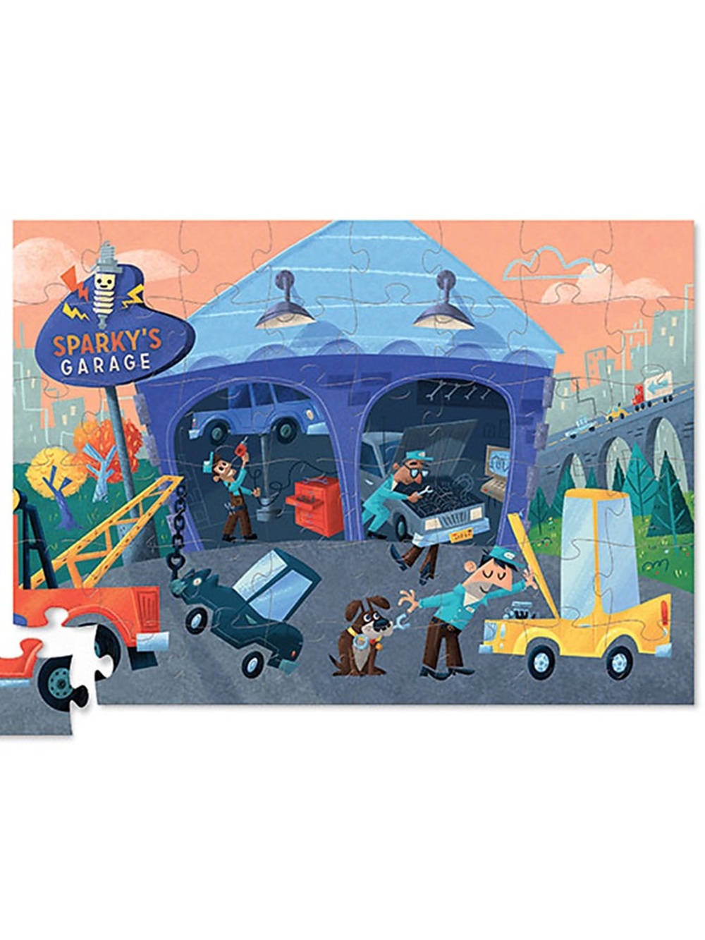 Crocodile Creek Kids Red Tow Truck Puzzle